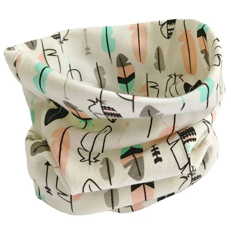 Cotton Scarf for Children Autumn Winter Duvet Fabric Baby Neck Collars Girl Bib Warm Boy Bib Children Scarves Magic Neckerchief