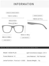 KDEAM Oversized Sunglasses Polarized Photochromic Lenses Night Vision Goggles Designed For Both Men And Women Large Glasses