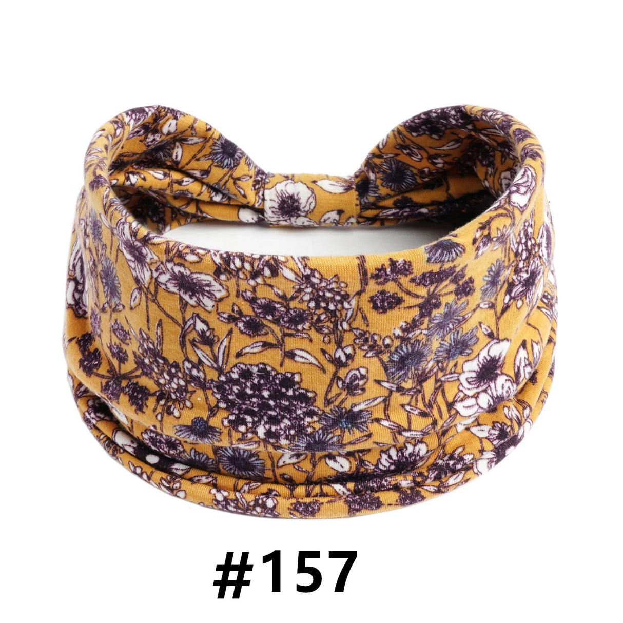 Leopard Print Headbands for Women Wide Boho Turban Head Wraps Cotton Knotted Elastic Hairbands Non Slip Workout Hair Accessories