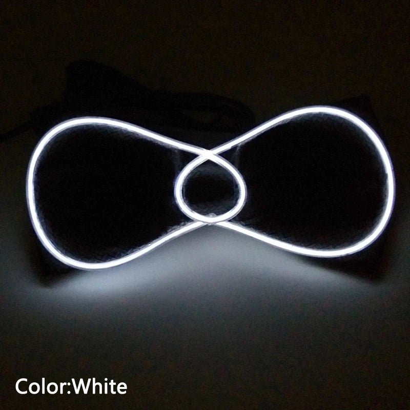 LED Acrylic Bow Tie Light up LED Men Bow Tie Luminous Bow tie Costume Men Ties DJ Dance Glow Decoration Novelty Gift LED Cravat