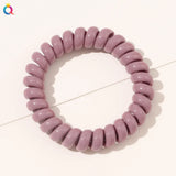 High Elasticity Telephone Coil Hairbands Women Spiral Hair Ties Girls Hair Rings Rope Solid Color Hair Accessories Gum Scrunchy
