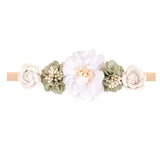 Baby Headband Flowers For Girls Cute Elastic Floral Hair Bands Newborn Toddler Headwear Nylon Headbands Kids Hair Accessories