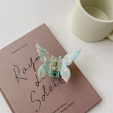 1PC French Butterfly Clip  Mermaid Hair Clip Acetic Acid Hair Clip Retro Back of Head Hair Accessories Hairpin.