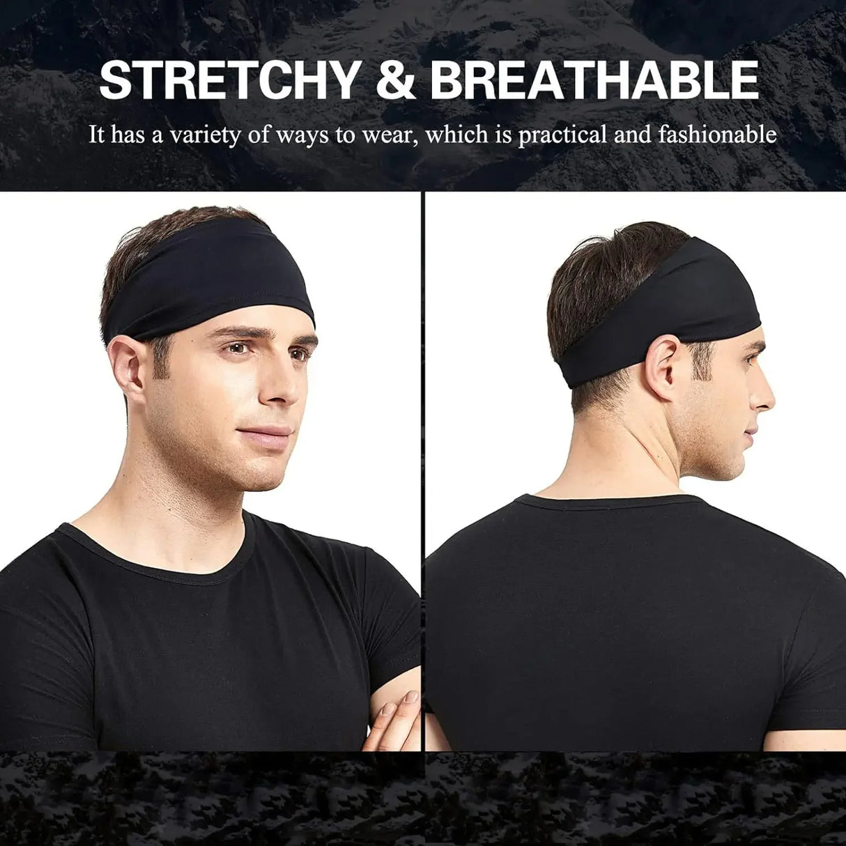 Sports Headbands for Men Moisture Wicking Workout Headband Sweatband Headbands Hairband for Women Men