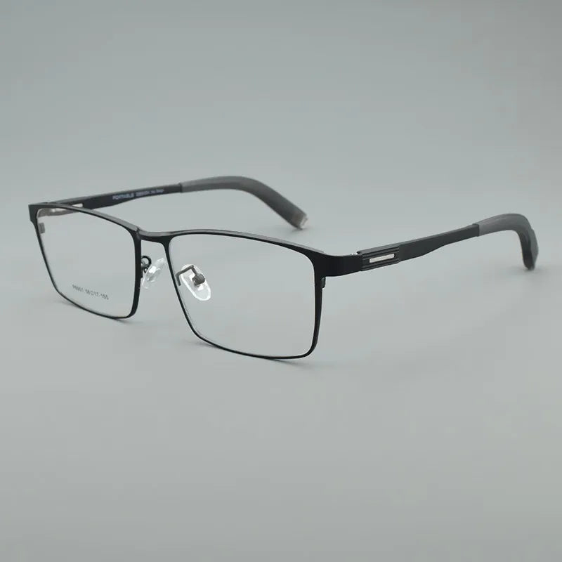 Titanium Alloy Glasses Frames Men Eyewear Optical Prescription Glasses Frame Large Face Eyeglasses square Myopia Retro spectacle