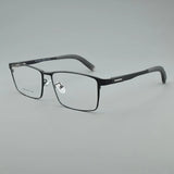 Titanium Alloy Glasses Frames Men Eyewear Optical Prescription Glasses Frame Large Face Eyeglasses square Myopia Retro spectacle