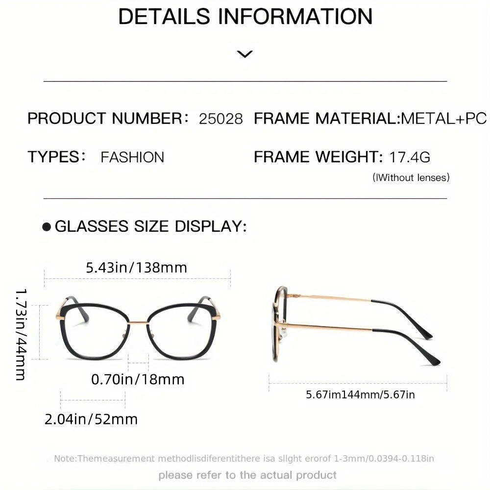 1 pair of new color-changing anti-blue light glasses, fashionable and personalized women's glasses, effectively block blue light
