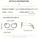1 pair of new color-changing anti-blue light glasses, fashionable and personalized women's glasses, effectively block blue light