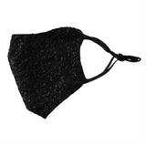 1/2pc Black White Lace Face Mask Reusable Breathable Cosplay Mask for Makeup Dance Parties Sunscreen Mask for Outdoor Activities