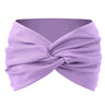 Women Solid Color Super Wide Headband Twisted Criss Cross Elastic Hairband Yoga Running Sports Non Slip Sweat Hair Accessories