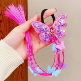New Girls Colorful Wigs Ponytail Headbands Rubber Bands Beauty Hair Bands Headwear Kids Hair Accessories Head Band Hair Ornament