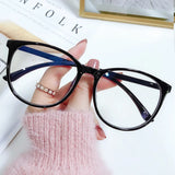 Transparent Anti-blue Light Glasses Oval Frame Computer Glasses Women Men Eyewear Blocking Glasses Optical Spectacle Eyeglases