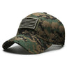 American Flag Camouflage Sticker Embroidered Baseball Cap Net Hat Men's Outdoor Velcro Cap
