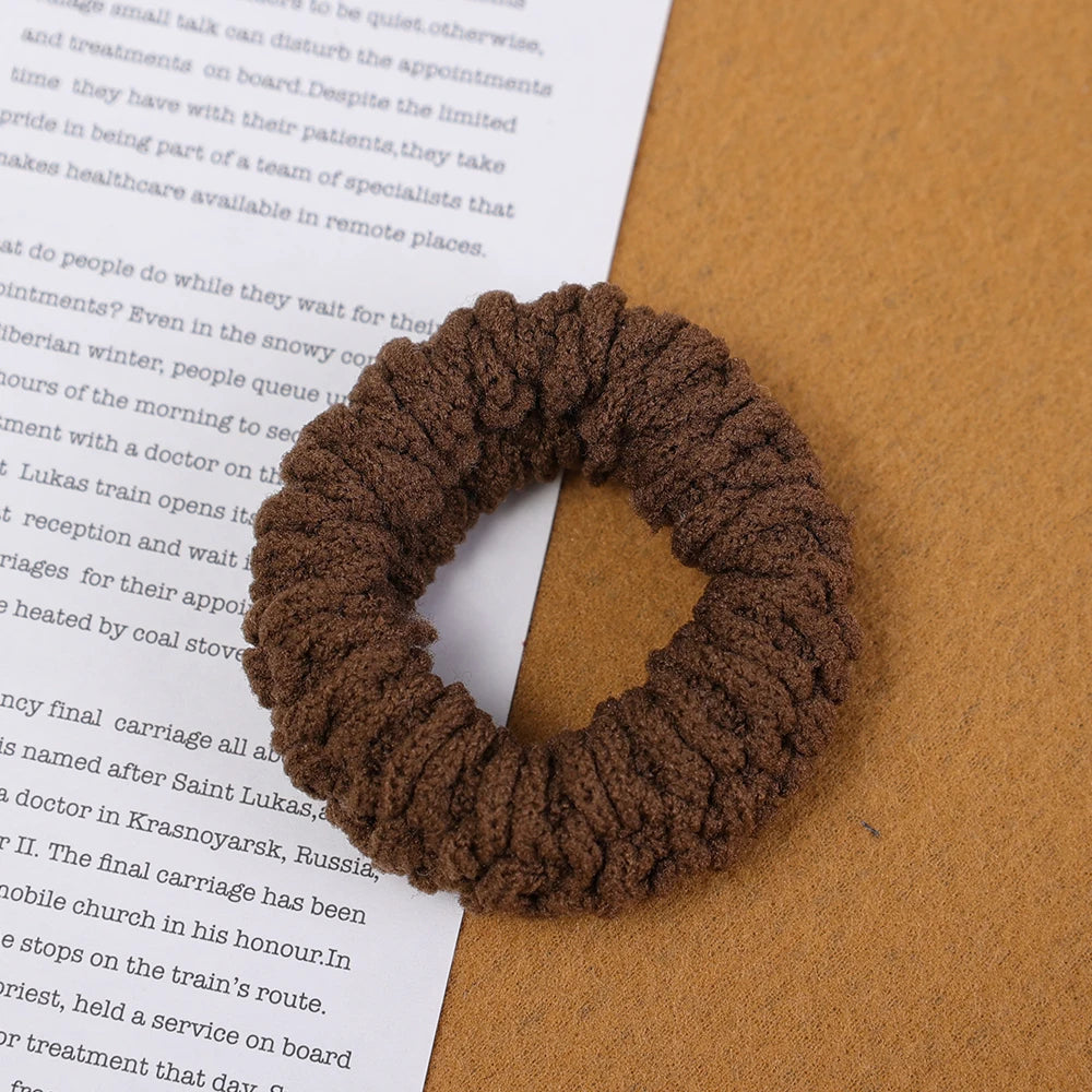 50/10Pcs New Korean Woman Big Elegant Elastics Hair Band Solid Color Scrunchies Hair Ties Ladies Ponytail Hold Hair Accessories