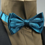 4 Styles Solid Color Black White Wine Bow Ties New Ribbon Gilded Butterfly Double Layered Wedding Party Bowknot Tuxedo Cravat