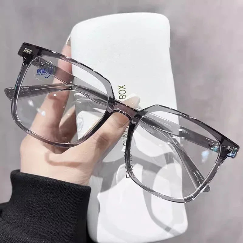 Fashion Anti Blue Light Glasses Men Computer Women Eyeglass Fashion Optical Plain Frame Spectacles Transparent Blocking Glasses
