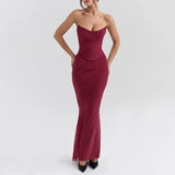 Suninheart Elegant 2 Pieces Dress Set with Scarf Women Fashion Matching Sets Sexy Cropped Top and Long Dress Set Casual Dress