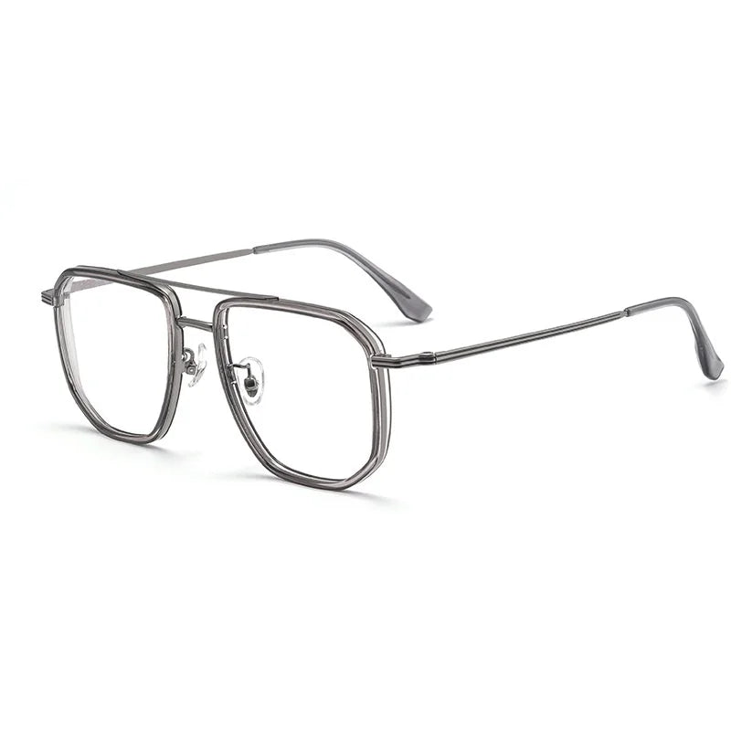 Vintage Titanium Eyeglasses Frame Men Square Myopia Prescription Glasses Women Retro Optical Luxury Brand Glasses Frame Eyewear