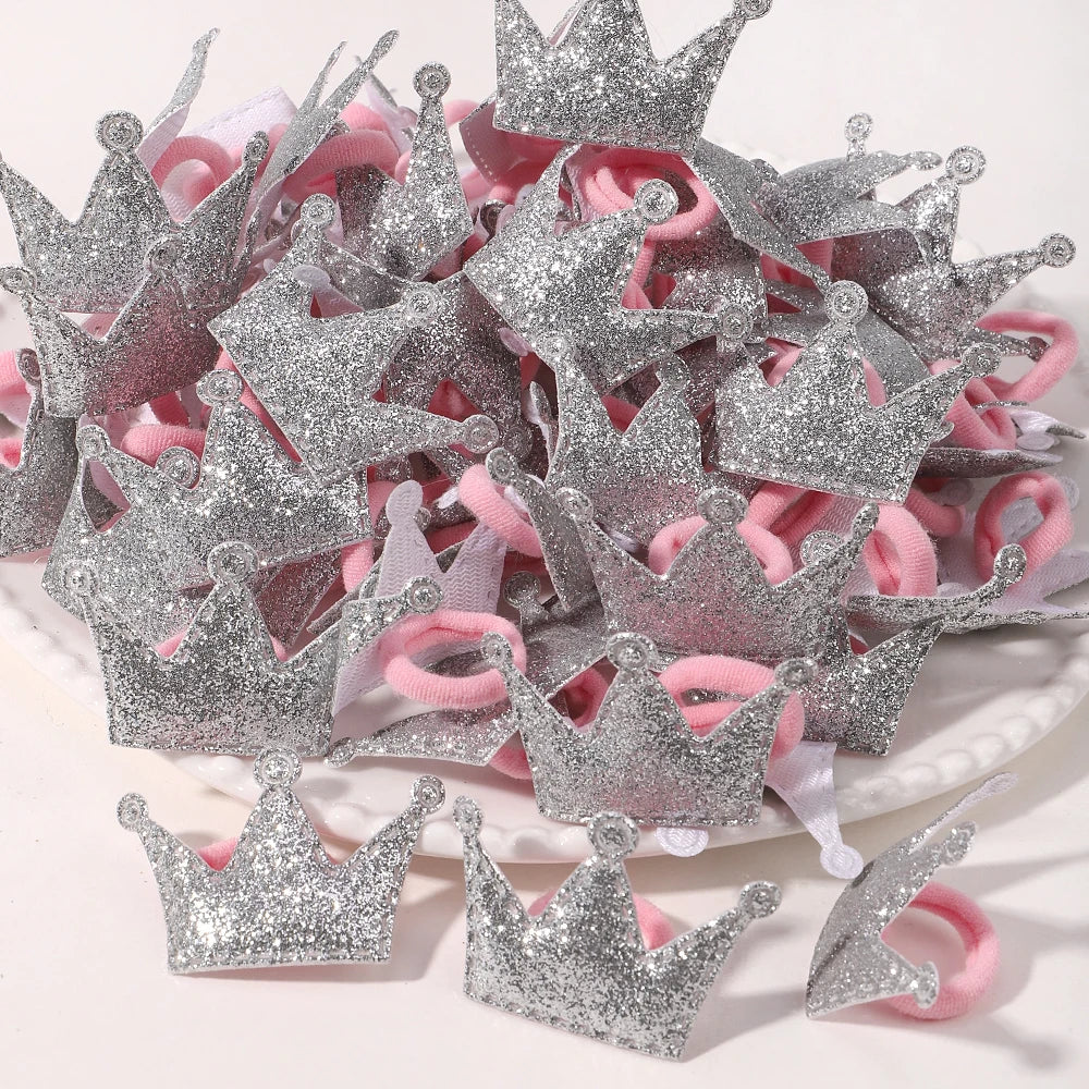 20pcs Kids Elastic Hair Bands Girls Plush Ball Rubber Band For Children Sweets Scrunchie Hair Ties Clip Baby Hair Accessories