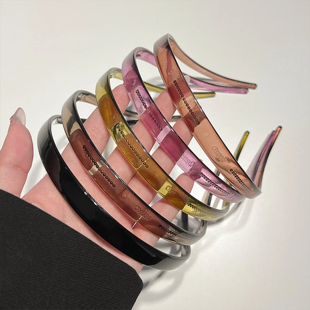Toothed Headband Sunglasses Shaped Headband Transparent Non-slip Hair Hoop Hairstyle Fixing Tool Hair Accessories Hairband