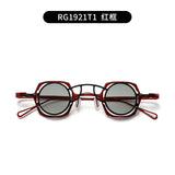 High quality pure titanium small glasses retro frame for men and women suction clip optical glasses frame for prescription glass