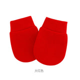 Newborn Baby Hat with Gloves Autumn Winter Warm Cotton Kids Beanies Stuff Children Accessories Infant Nightcap 0-6 Months Babies