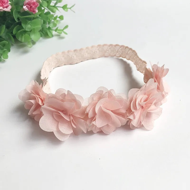 Baby Headband Flower Girls Bows Toddler Hair Bands Baby Kids Headbands Turban Newborn Elastic HaIrband Baby Hair Accessories