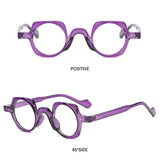 Round Square Frame Blue Light Blocking Glasses Japanese Style Unisex Non-Prescription Glasses Eyeglasses Frame
