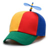 Funny Adventure Dad Hat Snapback Hat Bamboo Dragonfly Rainbow Sun Cap Helicopter Propeller Design for Kids Boys Girls Adult