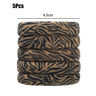 5pcs Leopard Print High Elastic Hair Ties Scrunchie Ties High Elasticity Ponytail Holder Women Girls Hair Rings Rope Accessories