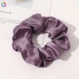 Silk Hair Scrunchies Elastic Hair Bands Not Hurt Hair Women Elegant Headwear Hair Ties Ponytail Holder Hair Rope Rubber Bands