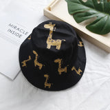 Cartoon Giraffe Baby Bucket Cap Outdoor Beach Children Sun Hat Kids Panama Cap Baby Boys Girls Cap