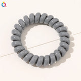 High Elasticity Telephone Coil Hairbands Women Spiral Hair Ties Girls Hair Rings Rope Solid Color Hair Accessories Gum Scrunchy