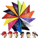 Fashion Bohemian Print Bandana Hair Bands Hip Hop Man Women Outdoor Unisex Headbands Band Wrist Wraps Face Mask Handkerchief