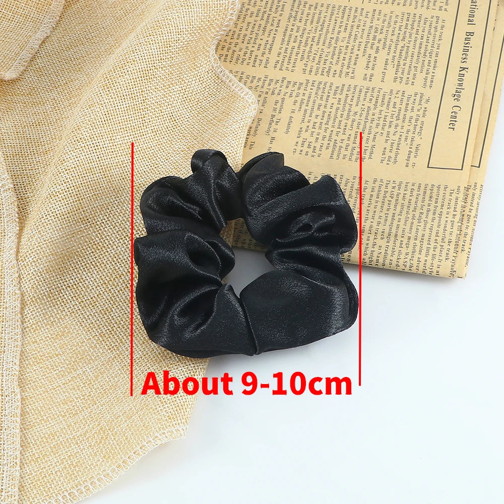 3/5PCS Black White Elastic Hair Bands for Girls Simple Basic Headband Women Rubber Band Hair Accessories Holder Scrunchies Gifts