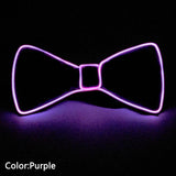 LED Acrylic Bow Tie Light up LED Men Bow Tie Luminous Bow tie Costume Men Ties DJ Dance Glow Decoration Novelty Gift LED Cravat