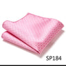 Pocket Square Handkerchief Nice Handmade Woven 100% Silk Hanky Pocket Square Printed  hombre Pink Office Clothing accessories