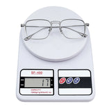 American Design Men Square Frames Handmade Retro Pure Titanium Glasses Thick Edges Business Eyeglasses Suitable for Large Faces