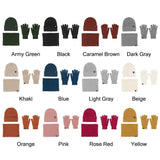 Soft Beanie Hat Scarf Gloves Gifts Casual Warm Fleece Neck Scarf Winter Set for Women Men