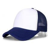 COKK Mesh Baseball Cap Adjustable Snapback Hats For Women Men Unisex Hip Hop Trucker Cap Dad Hat Sponge Soft Breathable Black