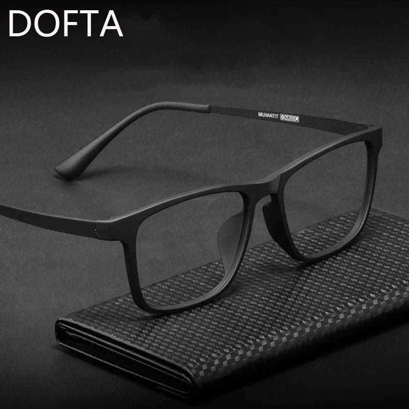 DOFTA Ultralight TR90 Glasses Frame Men Optical Myopia Eyeglasses Male Plastic Titanium Prescription Eye Glasses 5196A