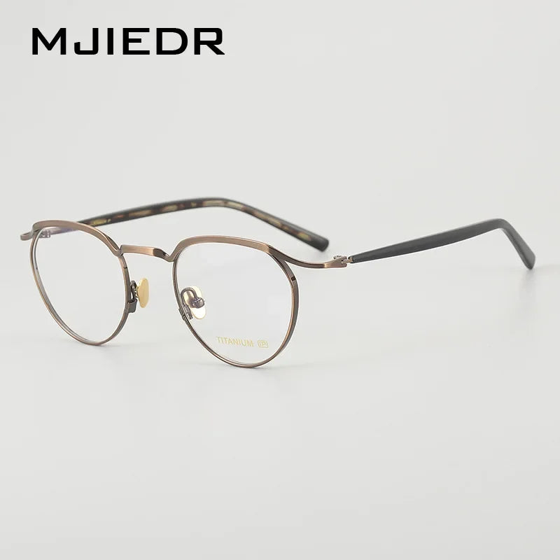 Top Quality Acetate Titanium Optical Glasses Frame Luxury Vintage Computer Eyeglasses Designer Ultra-Light  Eyewear