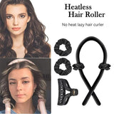 Heatless Curling Iron Headband Non-Perming And Non-Damaging Hair Comfortable To Wear A Set Of 4 Pieces Sleep Curling Tools