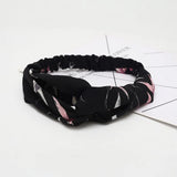 Women Headband New Fashion Hair Bands Bohemian Cross Elastic Hair Band For Ladies Black Purple Female Head band Hair Accessories