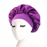 Hair Bonnet for Sleeping Silk Nightcap Satin Elastic Narrow Brim Shower Cap Round Hat Home Hair Care Cap Satin Bonnet