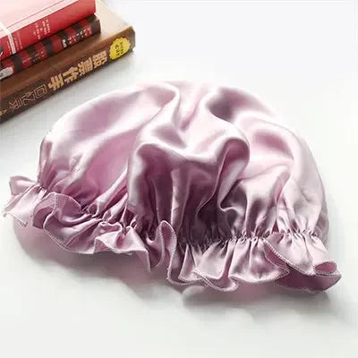 100% Mulberry Silk Nightcap Hair Styling Pure Silk Sleeping Hat Free Shipping