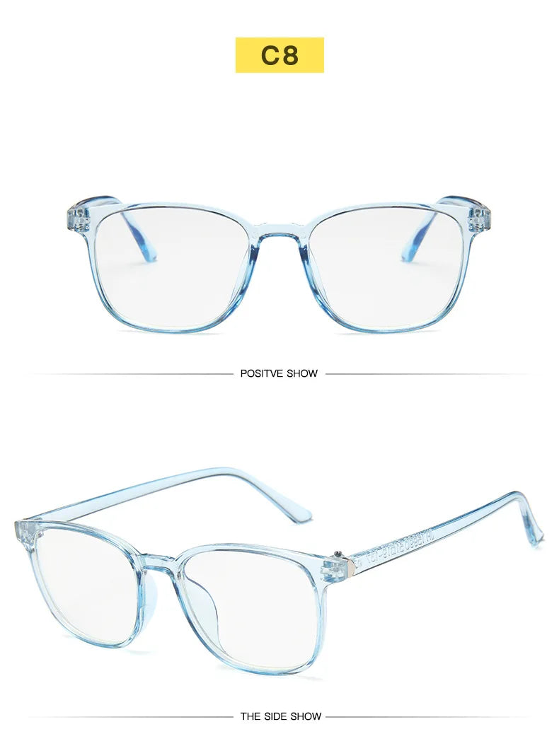 Transparent square Computer Glasses Frame Women Men Anti Blue Light round Eyewear Blocking Glasses Optical Spectacle Eyeglass