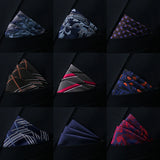 New Style Handkerchief Hot sale Black Suit Accessories Solid Kerchief Men Wedding Party Birthday Gift Pocket Square Paisley