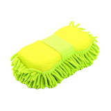 1pc Car Wash Glove Microfiber Chenille Car Wash Sponge Care Washing Detailing Brush Pad Multifunction Cleaning Tool