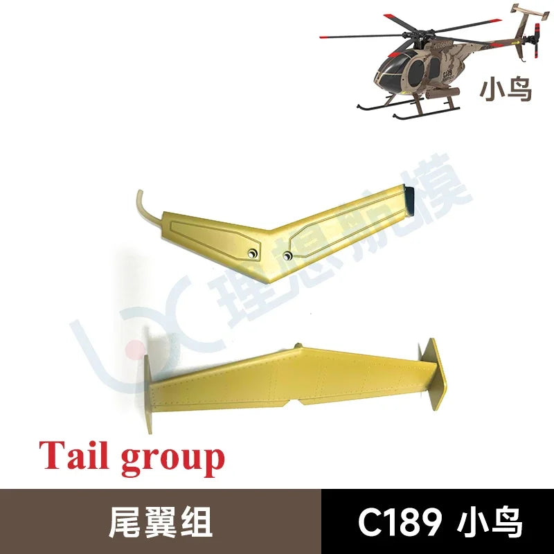 C189 MD500 RC ERA Remote Control Era Bird Helicopter Simulation Helicopter Original Parts Complete Main Motor Steering Gear